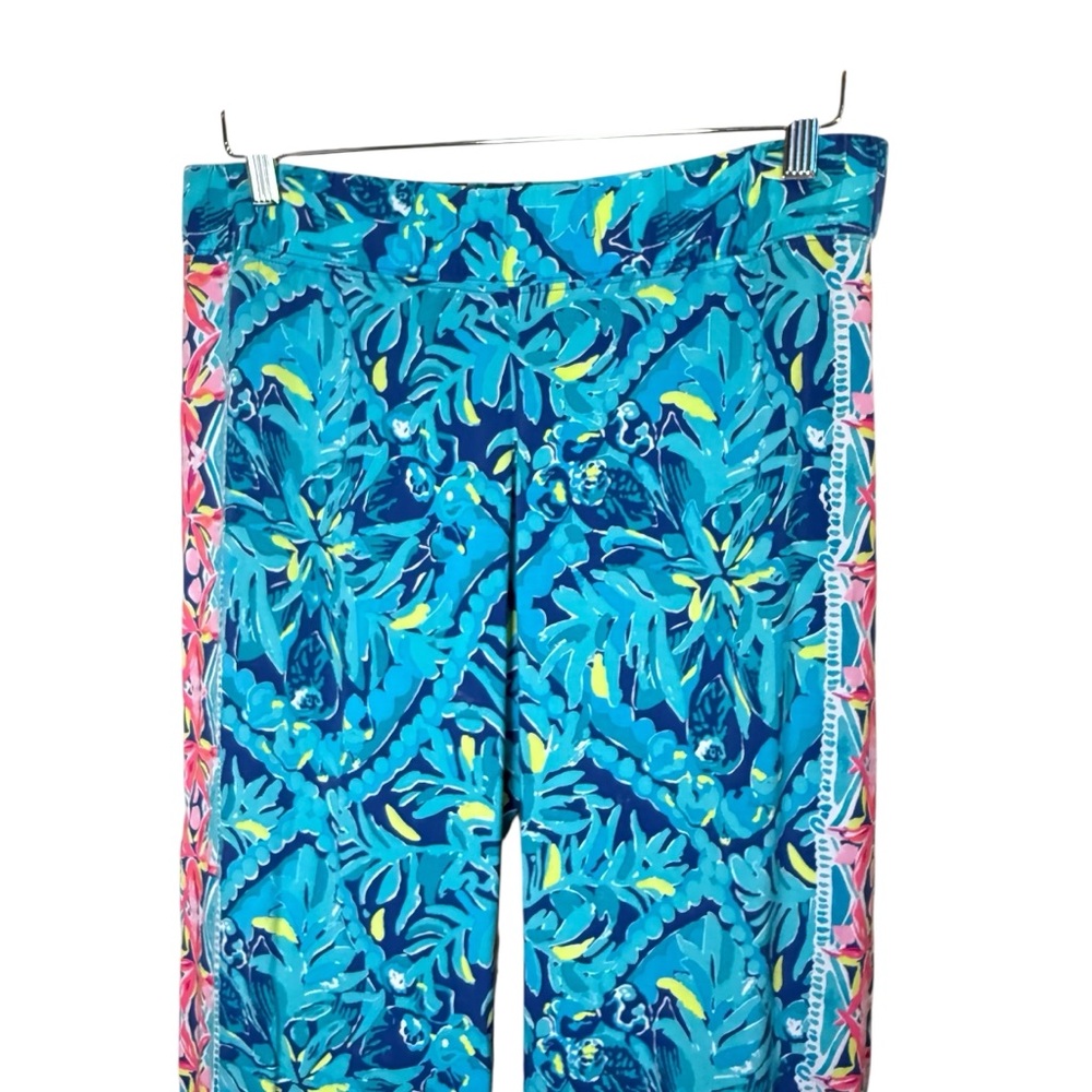 Lilly Pulitzer Women’s Preppy Beach Resortwear Casual Colorful Print Pants sz M - Picture 2 of 9
